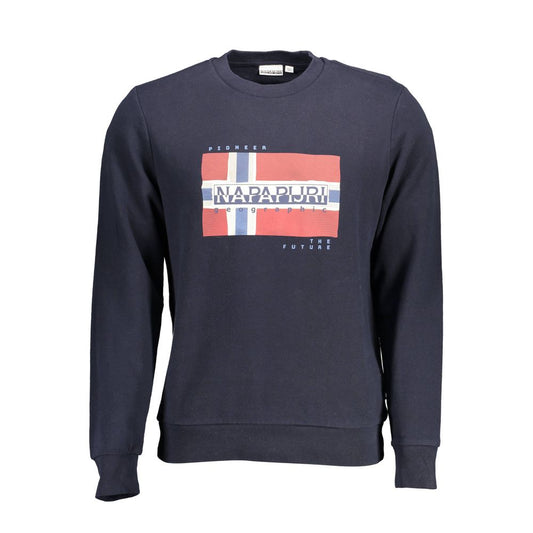 Napapijri Blue Cotton Sweatshirt