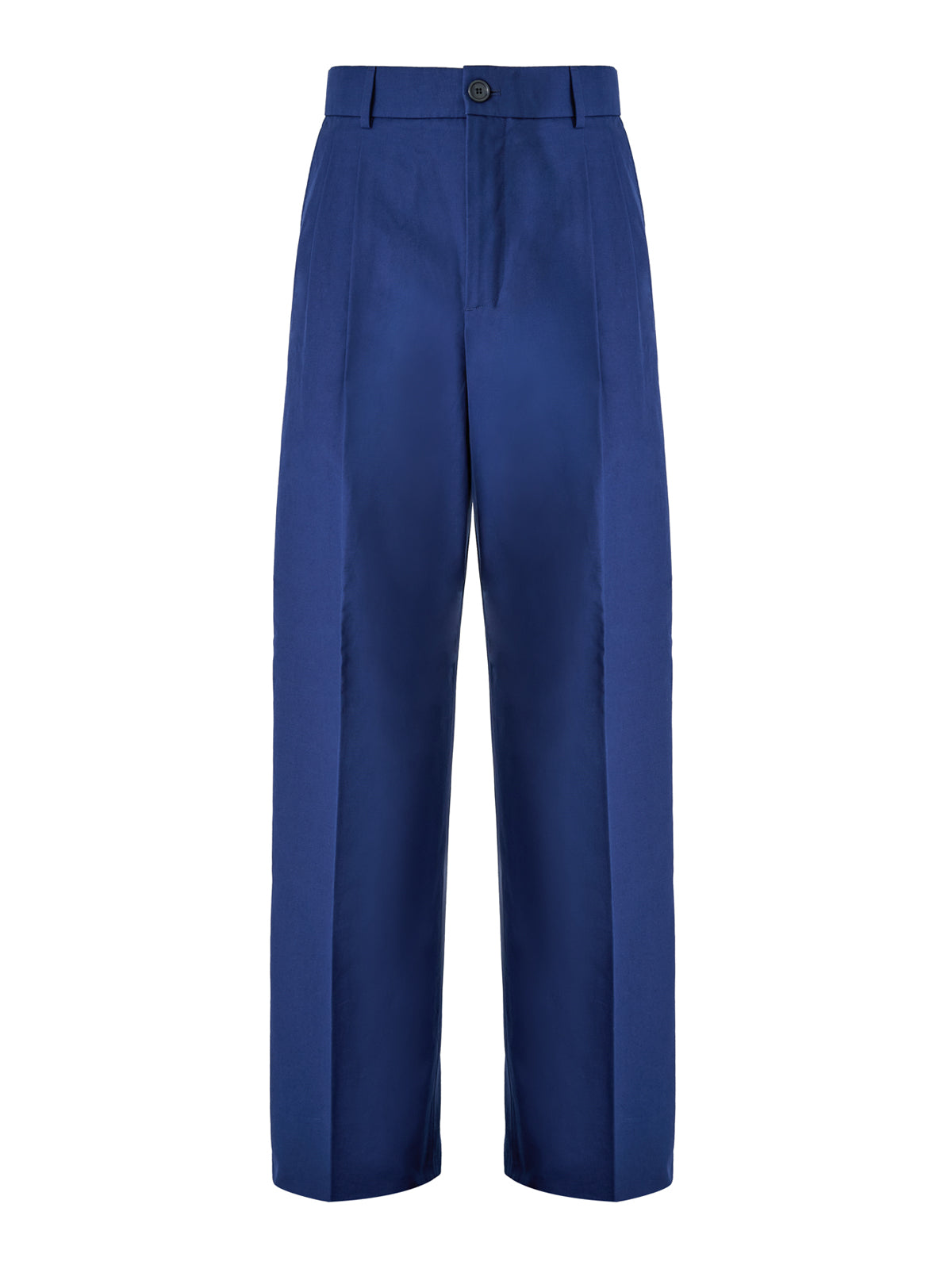 Gucci Blue Classic Cotton Pants