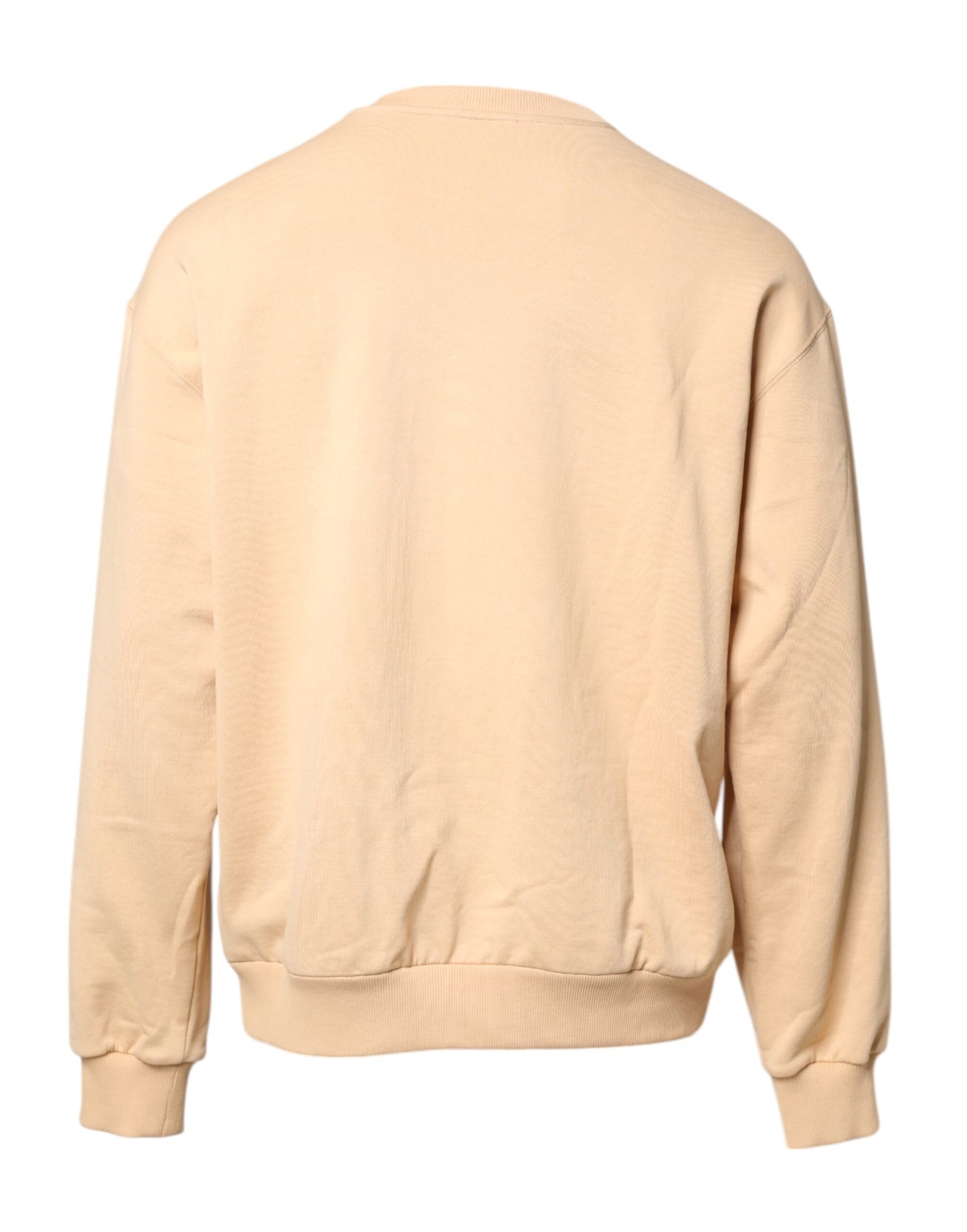 Dolce & Gabbana Beige Cherry Print Crew Neck Pullover Sweater