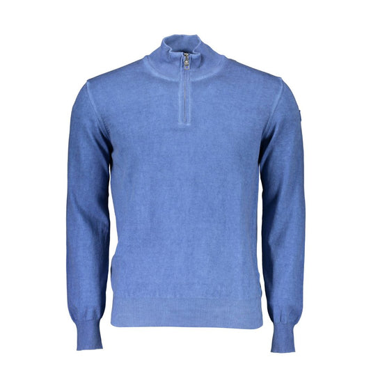 North Sails Blue Cotton Men Sweater