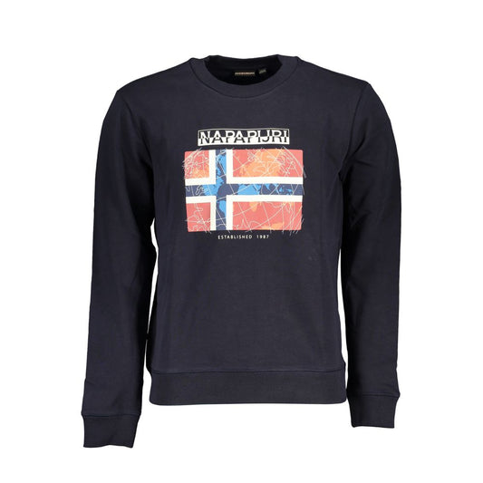 Napapijri Blue Cotton Sweatshirt