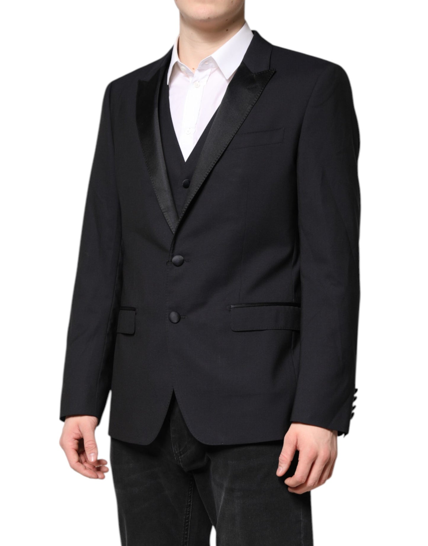 Dolce & Gabbana Dark Blue MARTINI Wool Suit 2 Piece Jacket