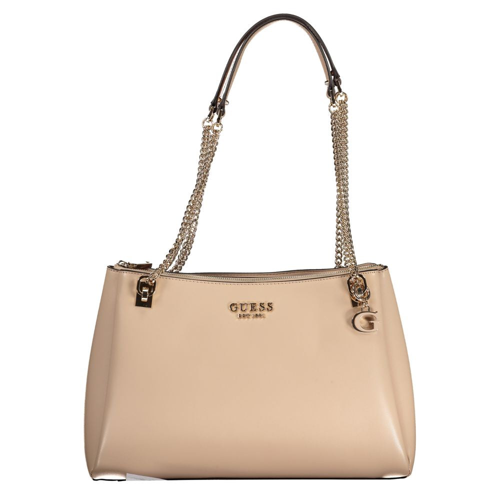 Guess Jeans Beige Polyurethane Women Handbag