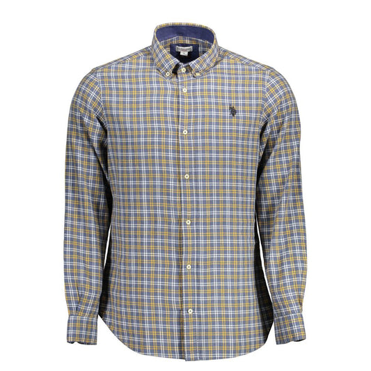 U.S. POLO ASSN. Blu Cotton Men's Shirt