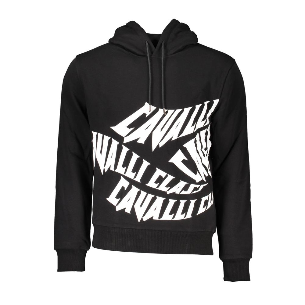 Cavalli Class Black Cotton Sweatshirt