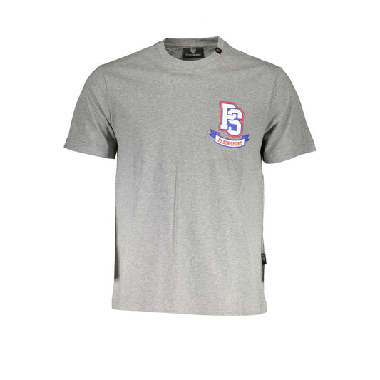 Plein Sport Gray Cotton T-Shirt