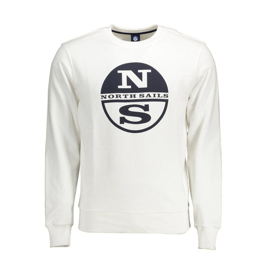North Sails White Cotton Sweatshirt