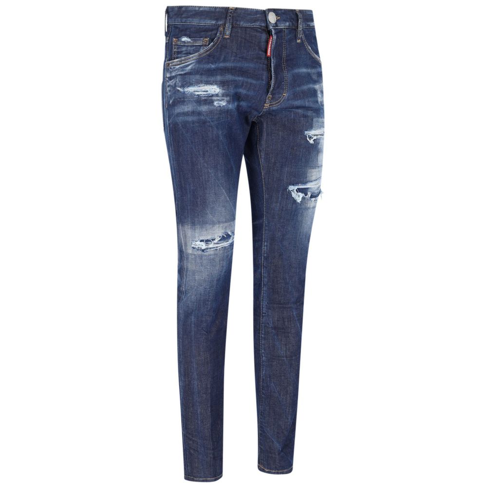 Dsquared² Blue Cotton Men Jeans
