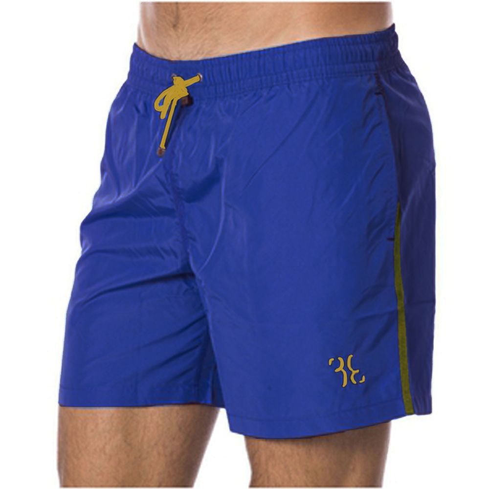Billionaire Italian Couture Blue Polyester Men Swimwear