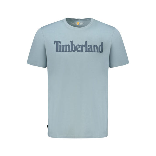 Timberland Light Blue Organic Cotton Men T-Shirt