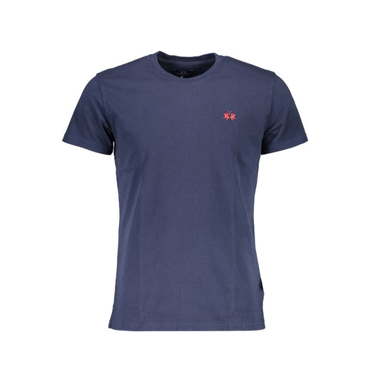 La Martina Blue Cotton T-Shirt