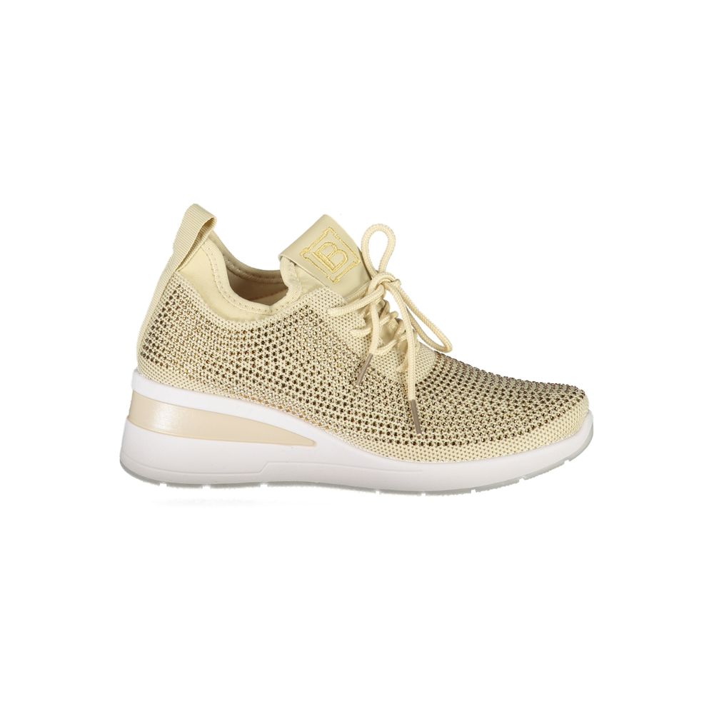 Laura Biagiotti Beige Polyester Women Sneaker