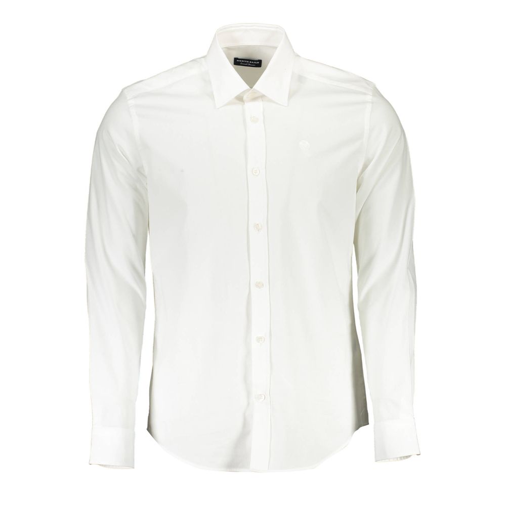 North Sails White Cotton Men Shirt