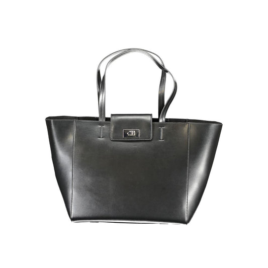 Calvin Klein Black Recycled Polyester Women Handbag