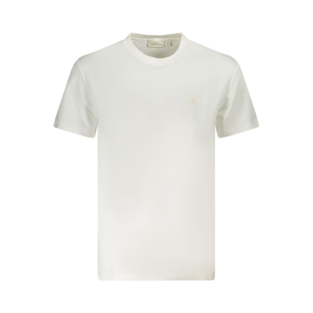 Calvin Klein White Cotton Men T-Shirt