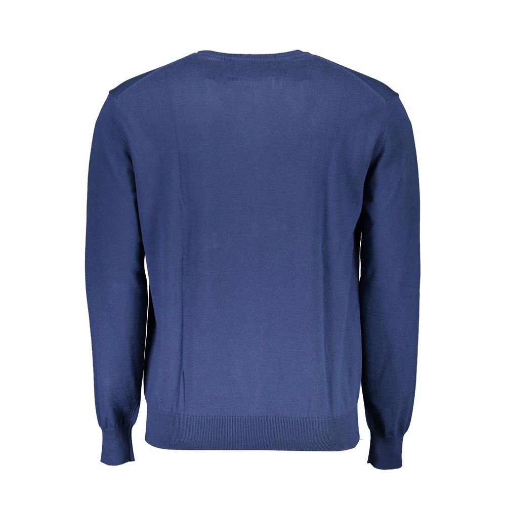 La Martina Blue Cotton Men's Sweater