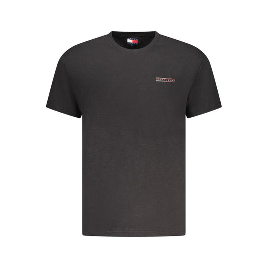Tommy Hilfiger Black Cotton Men T-Shirt