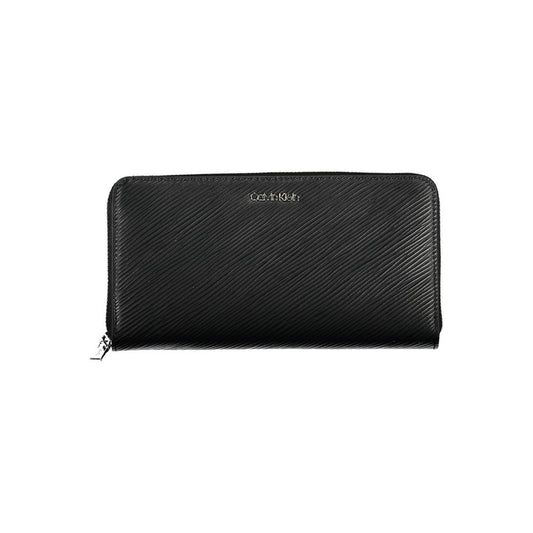 Calvin Klein Black Polyurethane Women Wallet