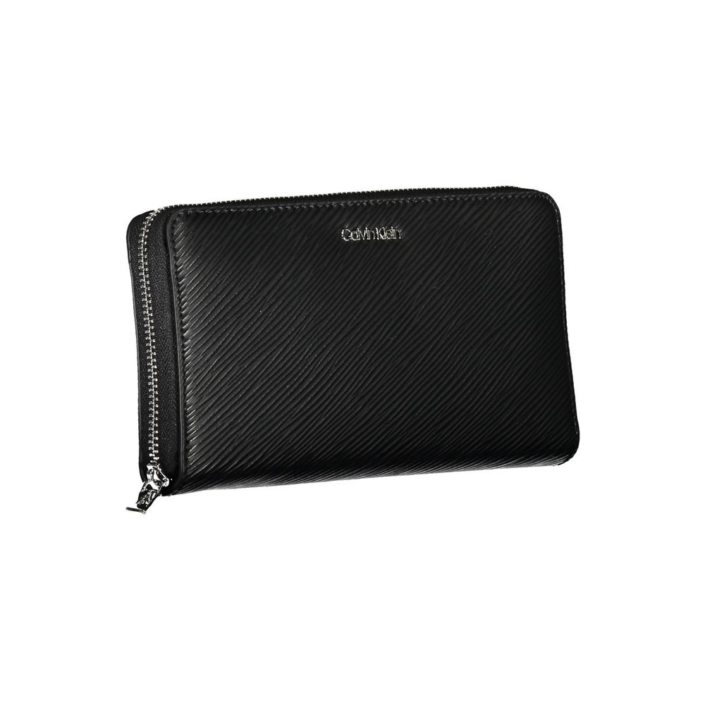 Calvin Klein Black Polyurethane Women Wallet