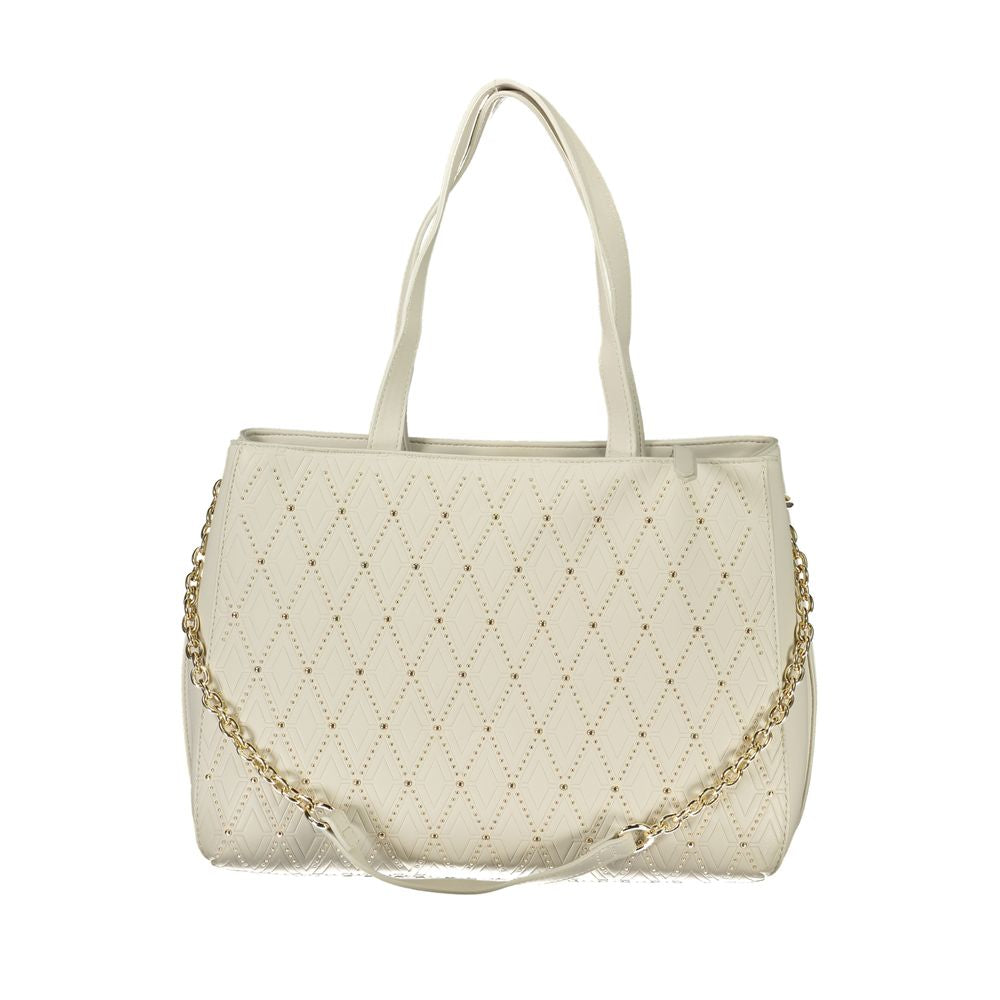 Mario Valentino White Polyethylene Handbag