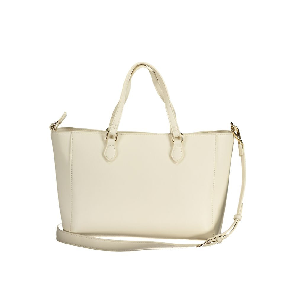 Mario Valentino White Polyethylene Handbag