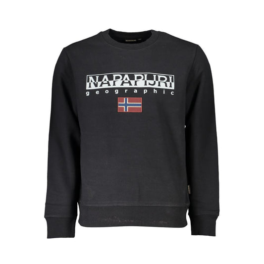 Napapijri Black Cotton Sweatshirt