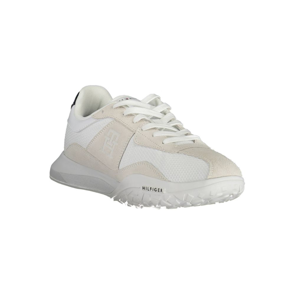 Tommy Hilfiger White Polyester Men Sneaker