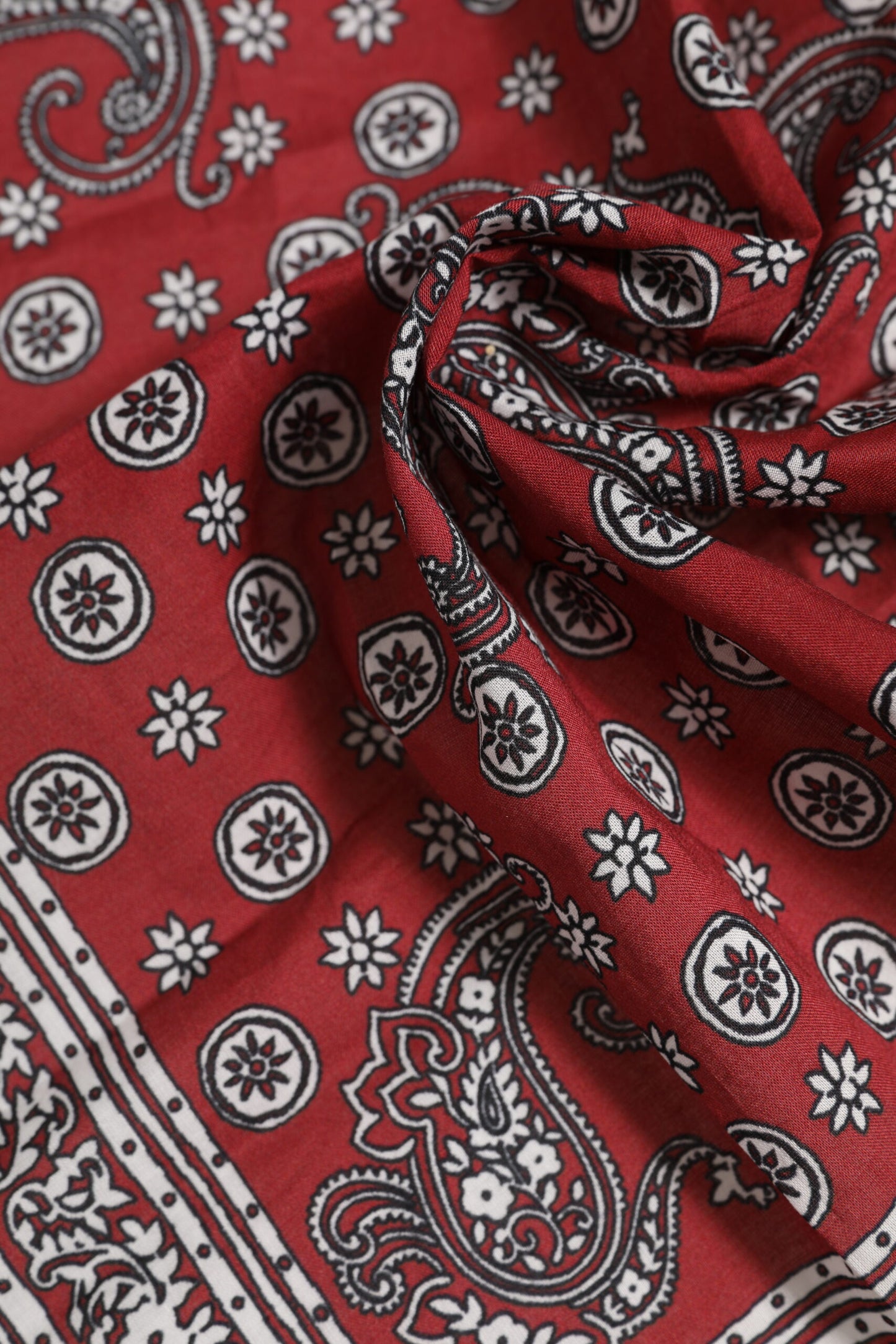 Dolce & Gabbana Red Floral Cotton Square Foulard Scarf