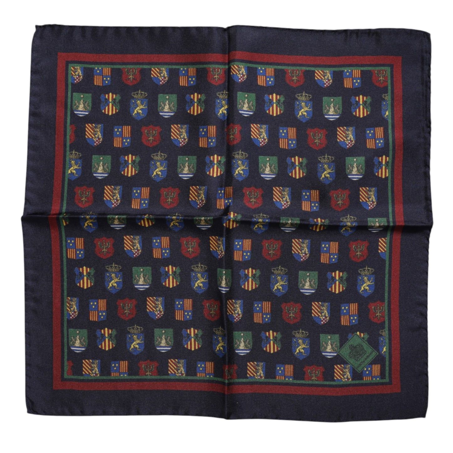 Dolce & Gabbana Multicolor Medals Square Foulard Scarf