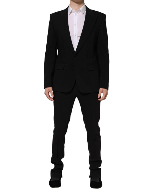 Dolce & Gabbana Black MARTINI Single Breasted 2 Piece Suit