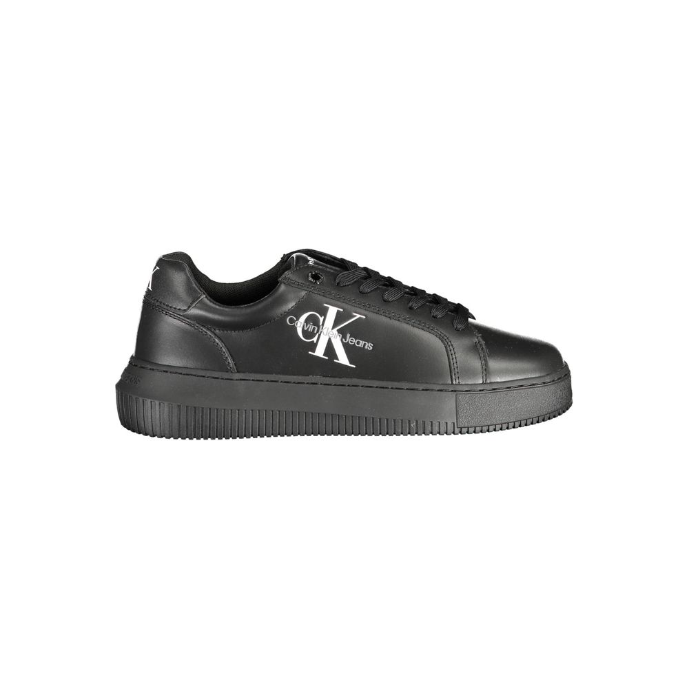 Calvin Klein Black Leather Women Sneaker