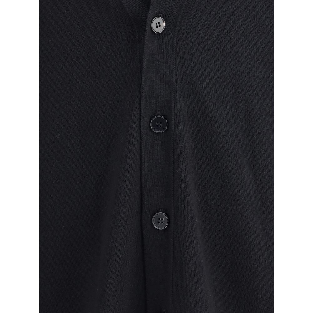 Jil Sander Black Wool Cardigan