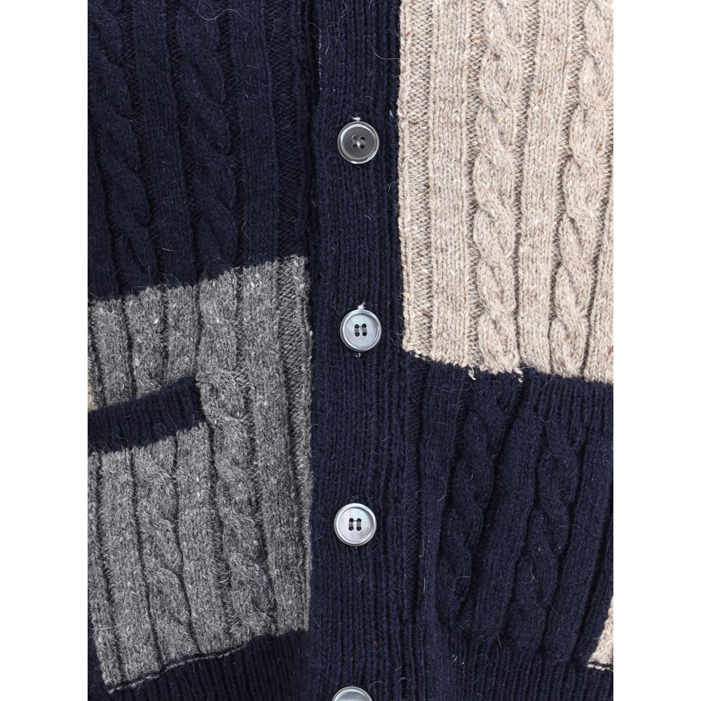 Thom Browne Multicolor Wool Cardigan