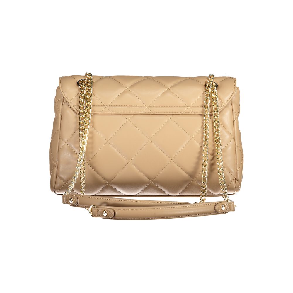 Mario Valentino Beige Polyurethane Women Shoulder Bag