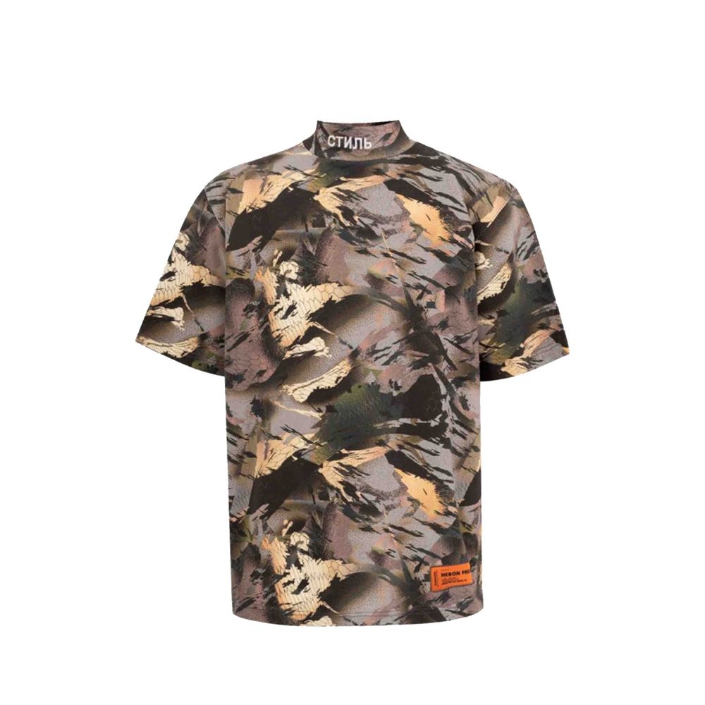 Heron Preston Green Cotton T-Shirt