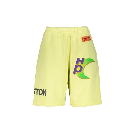 Heron Preston Yellow Cotton Bermuda Shorts