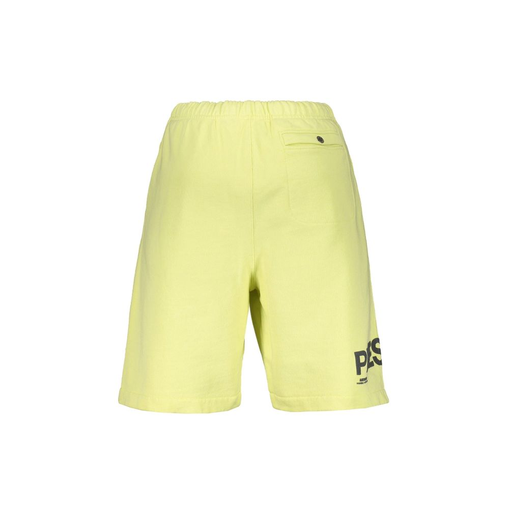 Heron Preston Yellow Cotton Bermuda Shorts