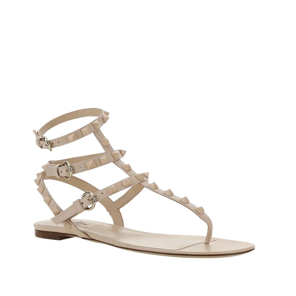Valentino Garavani Multicolor Calfskin Flip-Flop Sandals