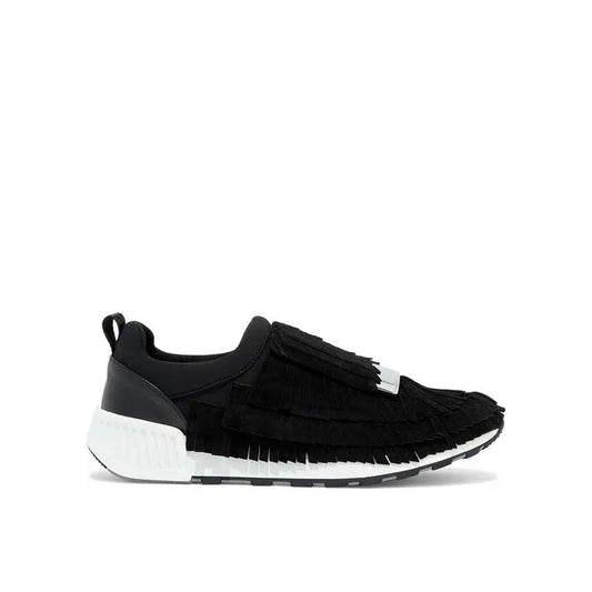 Sergio Rossi Black Fabric Athletic Sneakers