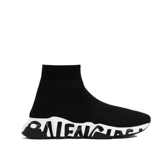 Balenciaga Black Fabric Athletic Sneakers