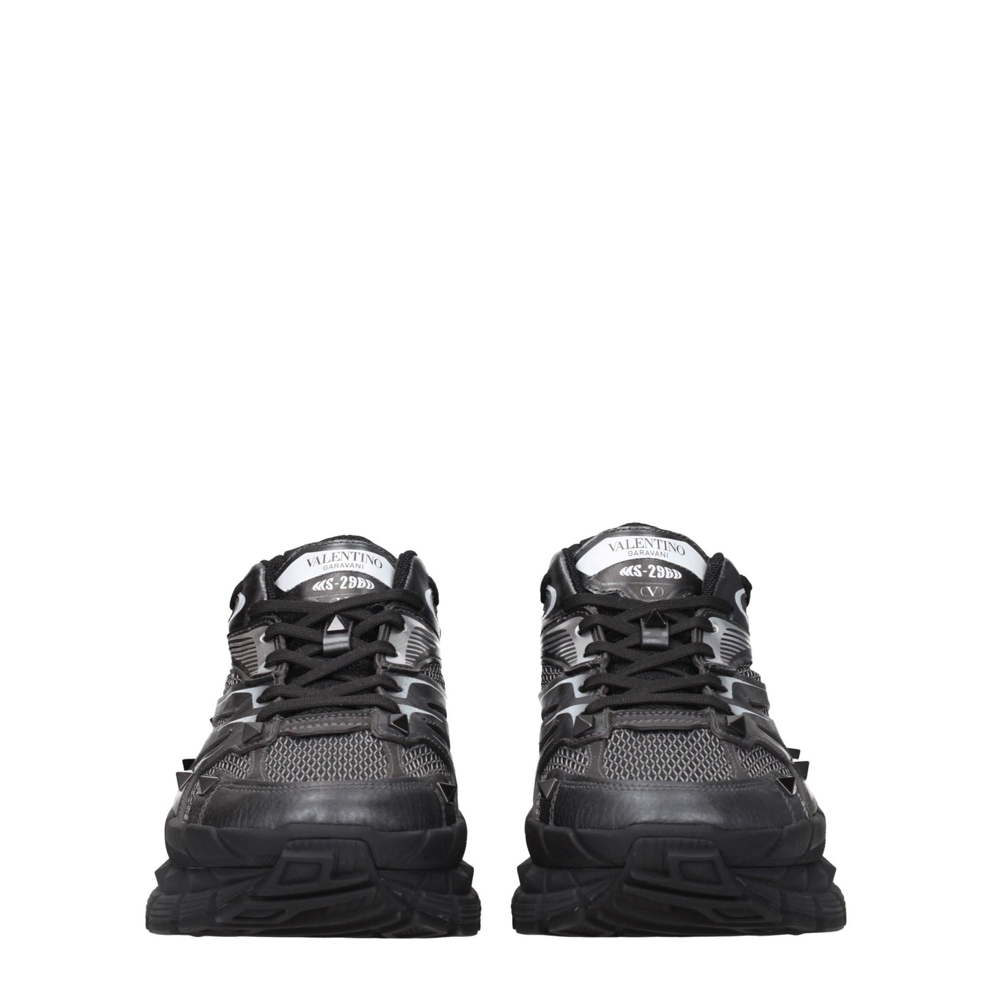 Valentino Garavani Black Fabric Athletic Sneakers