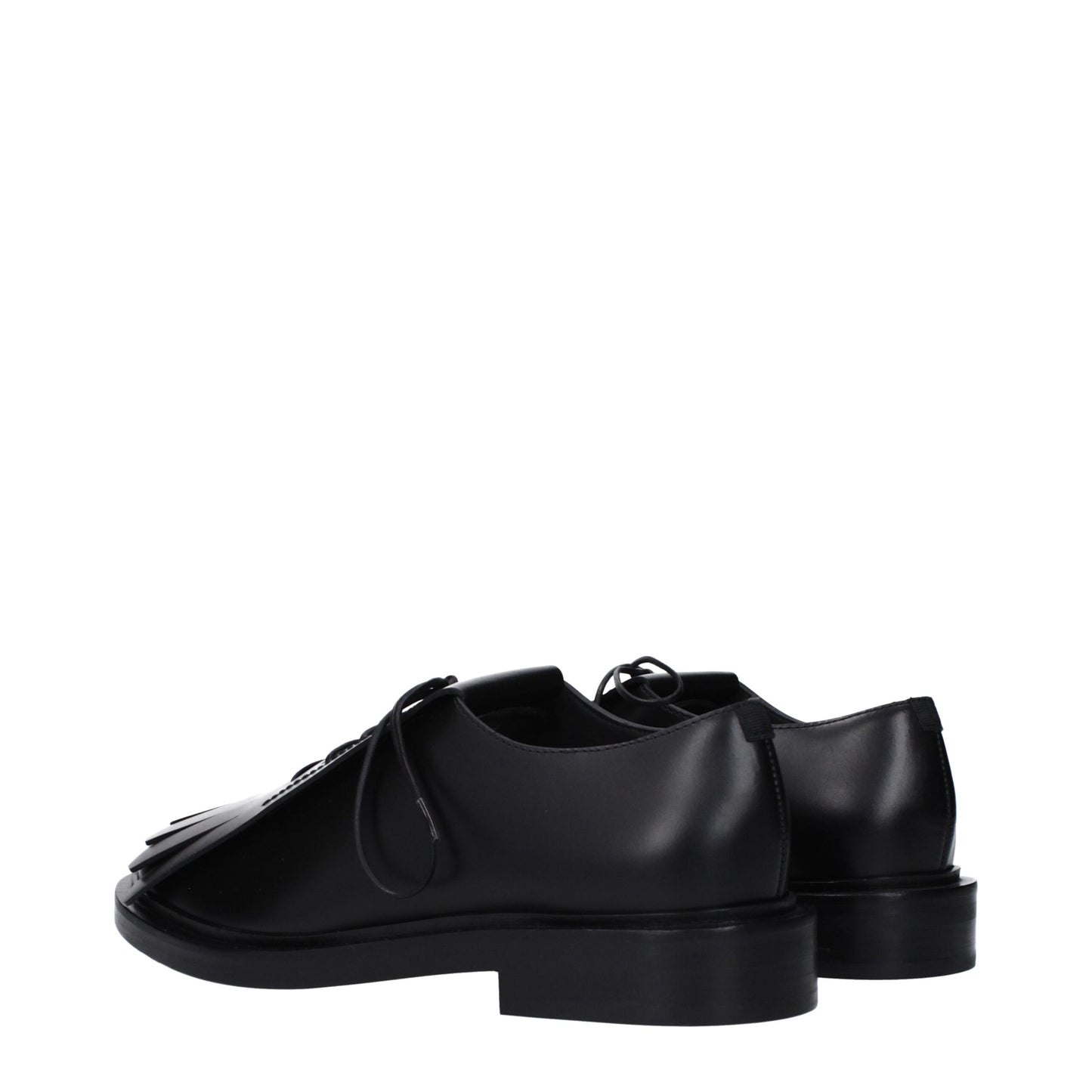 Max Mara Black Leather Oxfords And Derbies