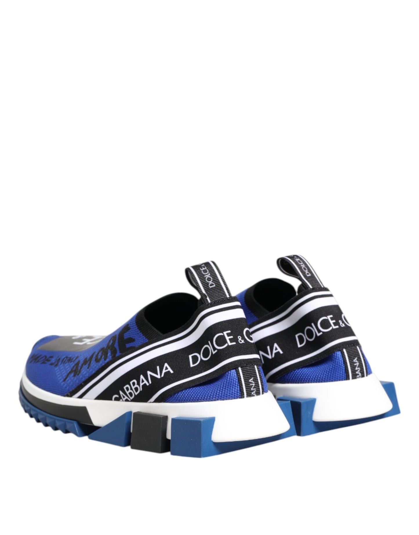 Dolce & Gabbana Blue Logo Low Top Sorrento Sneakers Shoes