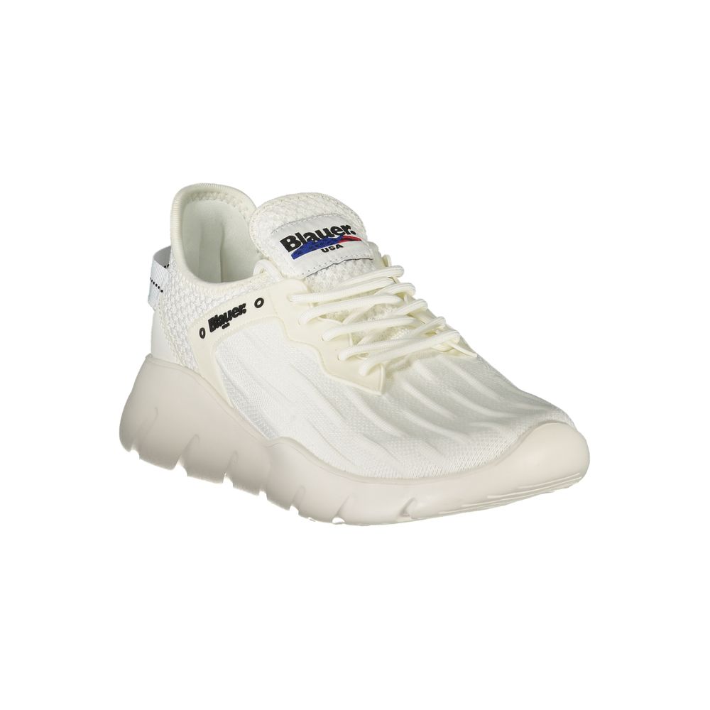 Blauer White Polyester Men Sneaker
