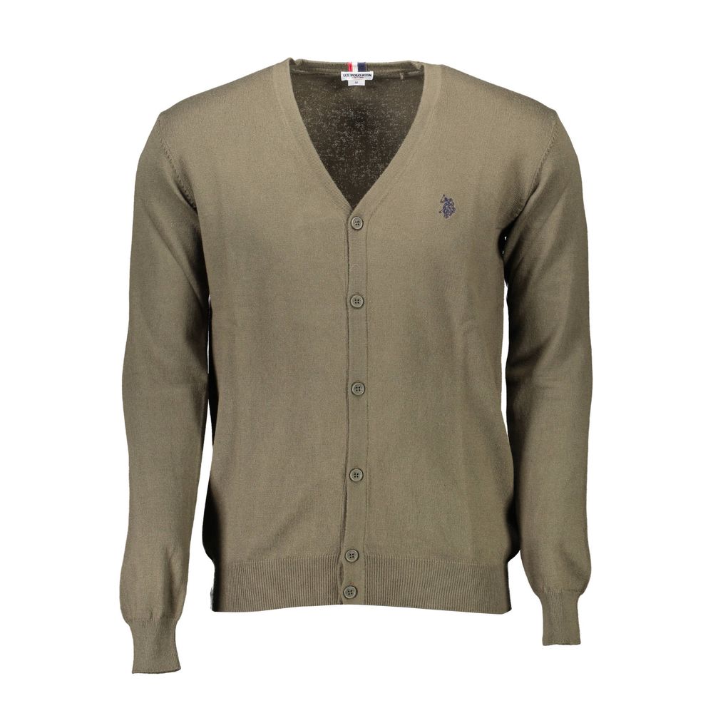 U.S. POLO ASSN. Green Cotton Sweater