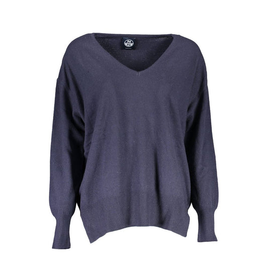 North Sails Blue Polyamide Women Sweater