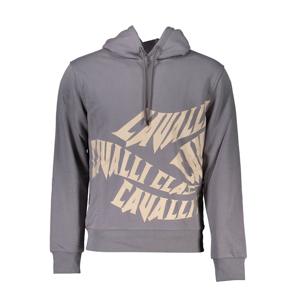 Cavalli Class Gray Cotton Sweatshirt