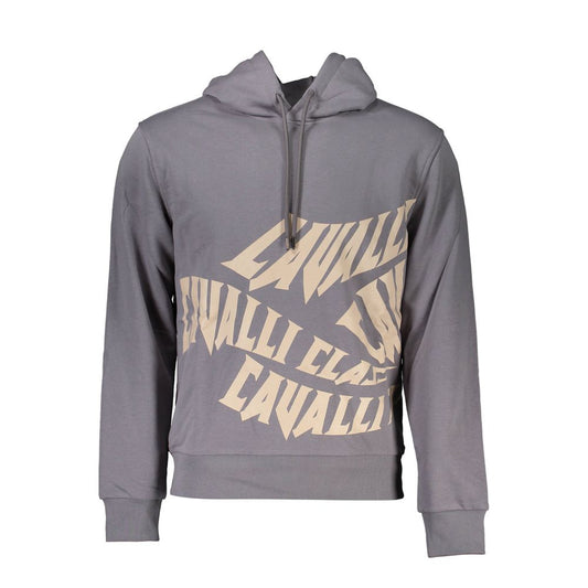 Cavalli Class Gray Cotton Sweatshirt