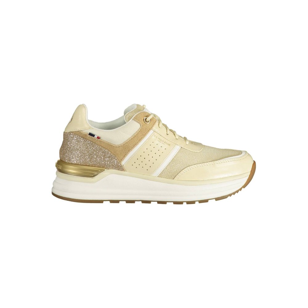 U.S. POLO ASSN. Beige Polyester Sneaker