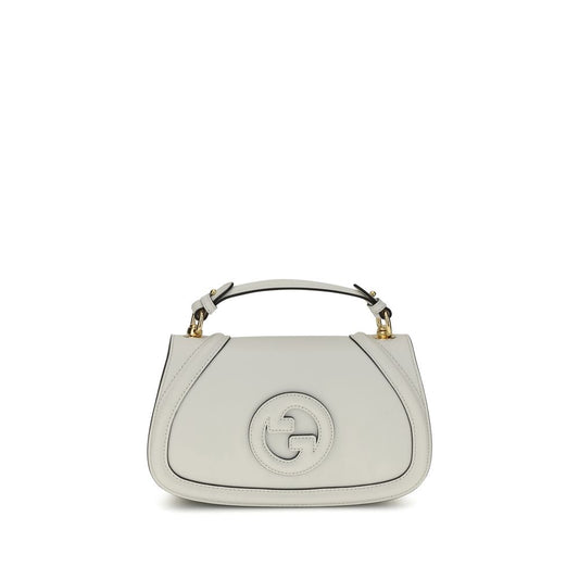 Gucci White Calf Leather Bos Taurus Handbag